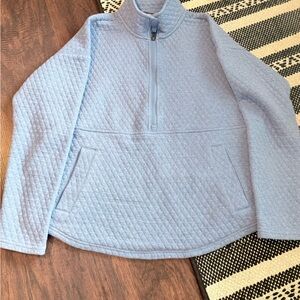 Eddie Bauer Sky Blue Quilted Top